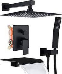 lot 34789 image: Ching Shower System Matte black 10in