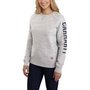 lot 5404 image: Carhartt Womens Relaxed Fit Midweight Crewneck Carhartt Graphic Sweater (Size XL)