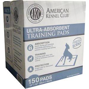 lot 5409 image: American Kennel Club Fresh Scent Training Pads (150 COUNT)