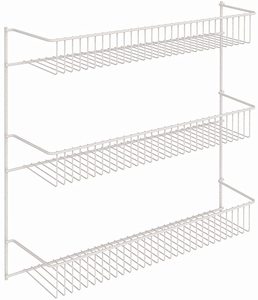 lot 5362 image: Over-the-Door 3-Tier Wire Rack Shelving Units (2 COUNT)