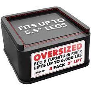 lot 5454 image: iPrimio Bed Risers (6 COUNT)