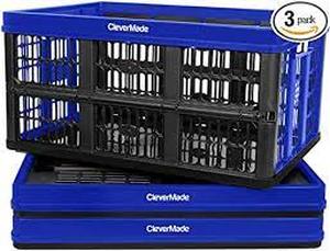 lot 5417 image: Open Wall Folding Crates (3 COUNT)
