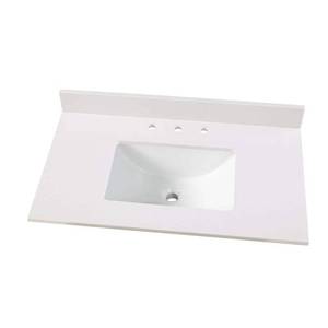 lot 6518 image: Home Decorators Collection Engineered Marble Vanity Top