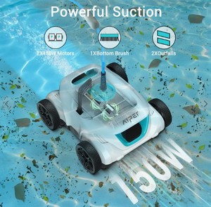 lot 6372 image: Aiper Automatic Robot Pool Cleaner Orca 800 Mate