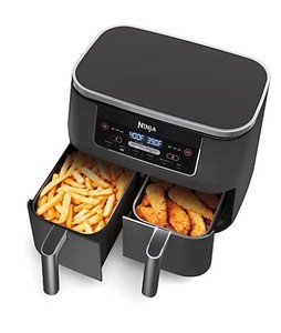 lot 6360 image: Ninja Foodi 6-in-1 2-Basket Air Fryer