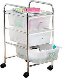 lot 6466 image: Resin 3-Drawer Trolley