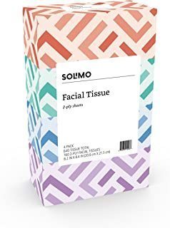 lot 9506 image: Solimo Facial Tissue Boxes (2 COUNT)