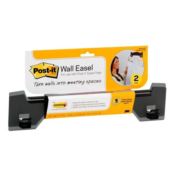 lot 3188 image: Post-it&nbsp Adhesive Mount Plastic Wall Easels (2 COUNT)