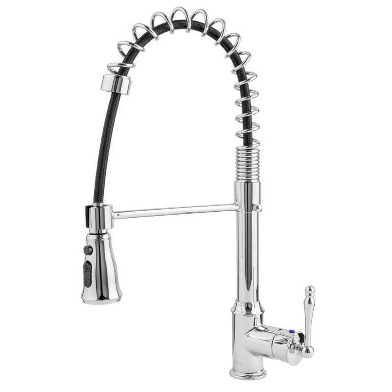 lot 6255 image: AKDY Spring Neck Pull-Down Kitchen Faucet