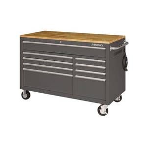 lot 9960 image: Husky Standard-Duty 9-Drawer Mobile Workbench Tool Chest