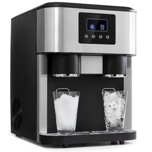 lot 9973 image: Frigidaire Freestanding Stainless 3-in-1 Icemaker