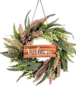 lot 1000 image: Welcome Wreath (different color than stock photo)