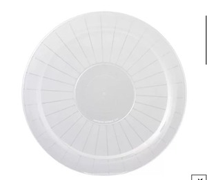 lot 1004 image: Clear Plastic Serving Platter, Round 16-inch