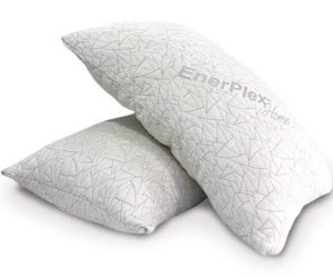 lot 1070 image: EnerPlex Memory Foam Pillows - Pack of 2 Adjustable, CertiPUR-US Certified Queen Size Pillows for Sleeping w Extra Foam & Removable Viscose of Bamboo Cover - Machine Washable Firm Pillow