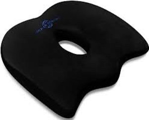 lot 1074 image: Seat Cushion for Office Chair - Memory Foam Seat Cushion - Car Seat Cushion - Tailbone Pain Relief Cushion - Sciatica Relief Pillow