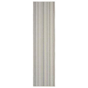 lot 1083 image: Mainstays Carnival Stripe 3 Ft. x 12 Ft. Random Earth Tone Runner Rug