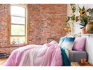 lot 1090 image: Refinery29 Emerie Collection 3 Piece Comforter Set Purple Queen