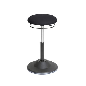 lot 1121 image: Seville Classics� AIRLIFT� 360 Sit-Stand Adjustable Ergonomic Active Balance Stool, Black