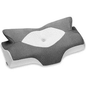 lot 1125 image: Elviros Cervical Memory Foam Pillow, Contour Pillows for Neck and Shoulder Pain, Ergonomic Orthopedic Sleeping Neck Contoured Support Pillow for Side Sleepers, Stomach Sleepers (Dark Grey)