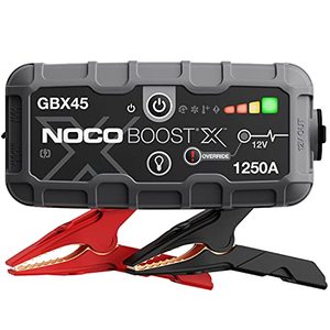 lot 4502 image: NOCO Boost X GBX45 1250A 12V UltraSafe Portable Lithium Jump Starter, Car Battery Booster Pack, USB-C Powerbank Charger, and Jumper Cables for Up to 6.5-Liter Gas and 4.0-Liter Diesel Engines