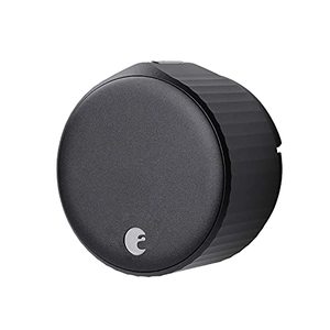 lot 4503 image: August Wi-Fi, (4th Generation) Smart Lock - Fits Your Existing Deadbolt in Minutes, Matte Black