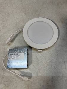lot 11381 image: LED Slim Light Panel 6 Adjustable Color of Light -Set of 12