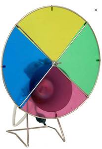 lot 12203 image: Kurt Adler Early Years Revolving Color Wheel RedBlueGreenYellow