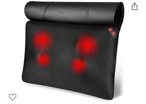 lot 14948 image: Woqqw Shiatsu Back and Neck Massager, 15 x 3.9 x 9 inches 3.57 Pounds