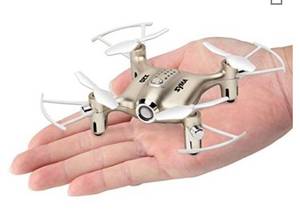 lot 14950 image: DoDoeleph Newest Syma X20 Mini Pocket Drone Headless Mode 2.4Ghz Nano Led Rc Quadcopter Altitude Hold Gold