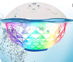 lot 14981 image: Bluetooth Speakers with Colorful Lights, Portable Speaker IPX7 Waterproof Floatable, Built-in Mic,Crystal Clear Sound Speakers (50� Range)