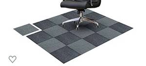 lot 14982 image: Sheepping Store Office Chair Mat for Hardwood Floor, 60 x 48 Inch Machine Washable Office Desk Chair Mat Anti-Slip