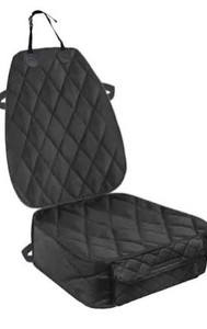 lot 14985 image: Yoyo Moon Black Dog Seat Covers For Cars Trucks And Suvs, 54 X 58
