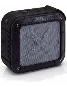 lot 11394 image: AYL Soundfit Bluetooth Shower Speaker - Certified Waterproof - Wireless, Easy Pairing with All Bluetooth Devices, Phones, Tablets, Computers (Black)