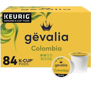 lot 11399 image: Gevalia Colombia Medium Roast K-Cup� Coffee Pods (84 - ct Box)