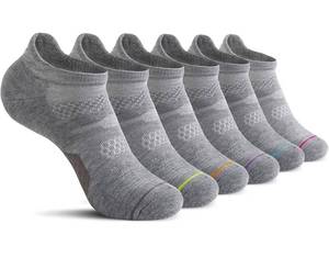 lot 11404 image: MWUS Womens Ankle Running Socks,6 Pack Cushioned Low Cut Tab Athletic Socks - Lot of 3
