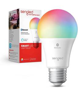 lot 11408 image: Sengled Smart Light Bulbs, Color Changing Alexa Light Bulb Bluetooth Mesh, Smart Bulbs That Work with Alexa Only, Dimmable LED Bulb A19 E26 Multicolor, High CRI, High Brightness, 8.7W 800LM - Lot of 4
