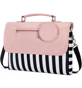 lot 11415 image: ECOSUSI Laptop Bag for Women 15.6 inch Computer Bag Slim Briefcase Work Bag Cute Messenger Bag Laptop Case with Coin Purse