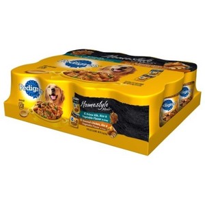 lot 12212 image: 12 Pack (-1) PEDIGREE Homestyle Meals Adult Canned Wet Dog Food Variety Pack, 13.2 oz. Cans