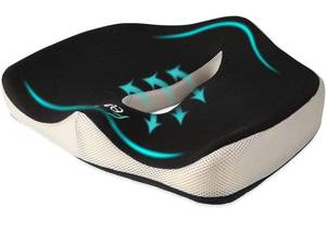 lot 12220 image: Seat Cushion, Feagar Memory Foam Chair PadCoccyx Pillow for Car Seat, OfficeComputer Chair and Wheelchair, Orthopedic BreathableErgonomic for Sciatica, Tailbone Pain Relief
