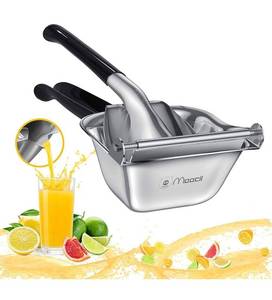 lot 12243 image: Lemon Squeezer Kitchen Hand Juicer,Moocii Press Fruit Lime Citrus Juice Stainless Extractor Presser, Lime Pomegranate Cocktail Metal Multifunctional Heavy Duty Elbow Handheld Bar