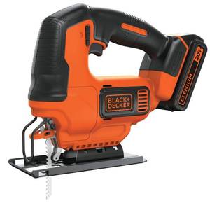 lot 12255 image: BLACKDECKER 20V Max Cordless Jig Saw (Battery Included), BDCJS20C2