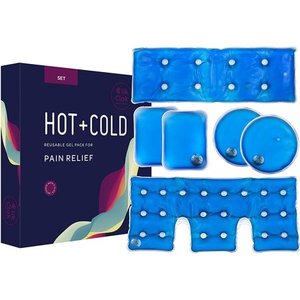 lot 12257 image: CLIK CLAK Reusable One Click Heating Pads - Relieve Back Neck Palm and Shoulder Pain - Set of 6