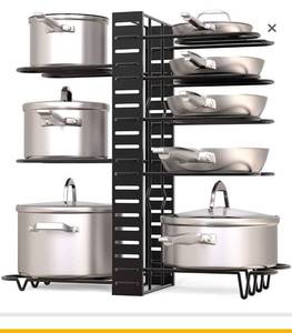 lot 12261 image: JONYJ Magnetic Spice Rack Organizer with 4 Removable Hooks & 6 Magnetic Clips, Single Tier Refrigerator Spice Storage Shelf for Jar of Olive Oil, Cooking Oils, Salt, Pepper, Small Things (2 Pack)