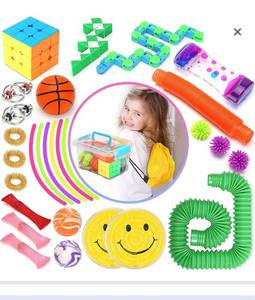 lot 12268 image: Sensory Fidget Toys Set, 28 Pack Fidget Toys For Kids Teens, Anti Anxiety Stress Relief Figet Pack for ADHD ADD Autistic Children, Birthday Gift Christmas Stocking Stuffers For Boys Girls (28 Pack)