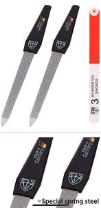 lot 12269 image: 3 Swords Germany - SAPPHIRE NAIL FILE 2 PIECES with 1 PIECE 3-way nail buffer � NAIL CARE MADE IN GERMANY