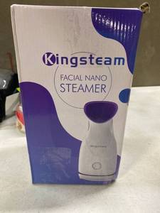 lot 12317 image: Nano Ionic Facial Steamer, Professional Facial Steamer for Deep Cleaning - Kingsteam Portable Facial Vaporizador, with Aromatherapy Kit and Blackhead Removal Tools, for Home Facial Sauna Spa