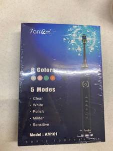 lot 12320 image: 7am2m Sonic Electric Toothbrush with 6 Brush Heads for Adults and Kids, Wireless Fast Charge, One Charge for 60 Days,5 Modes with 2 Minutes Built in Smart Timer, Electric Toothbrushes(Pink)