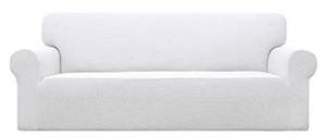 lot 14995 image: Easy-Going Stretch Sofa Slipcover Sofa Cover Furniture Protector (Sofa- Snow White)