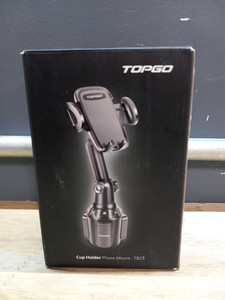 lot 16560 image: TopGo Cup Holder Mount , Compatible With All Types Of Smart Phones , GPSPDN Devices , 360° Rotation