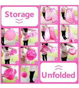 lot 17527 image: Le Papillon Pink Princess Tent Kids Ball Pit 1st Gift Toddler Girl Easy Pop Up Fold into a Carrying Case Play Tent Indoor & Outdoor Use